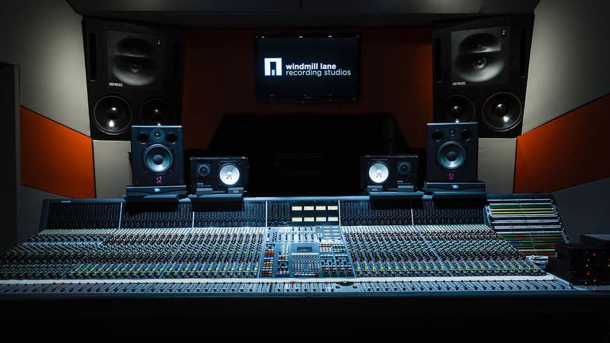 Interior image of Windmill Lane Recording Studio in Dublin city