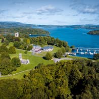 Aerial view of Lough Key Forest and Activity Park
