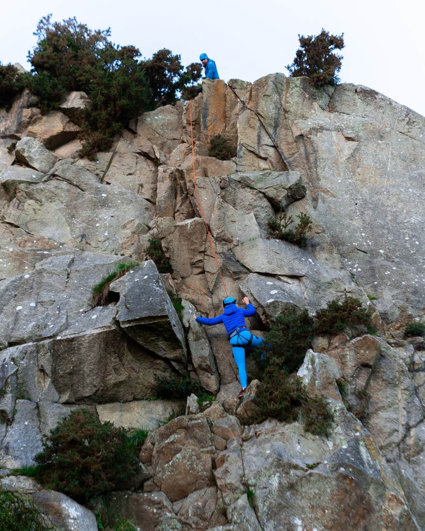 Abseiling Dalkey Quarry