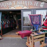 Exterior view of the Irish Tshirts Shop in County Clare