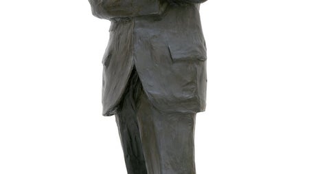 A statue of George Bernard Shaw
