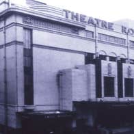 Dublin's Theatre Royal Remembered, black and white old photo of a large, square theatre building.