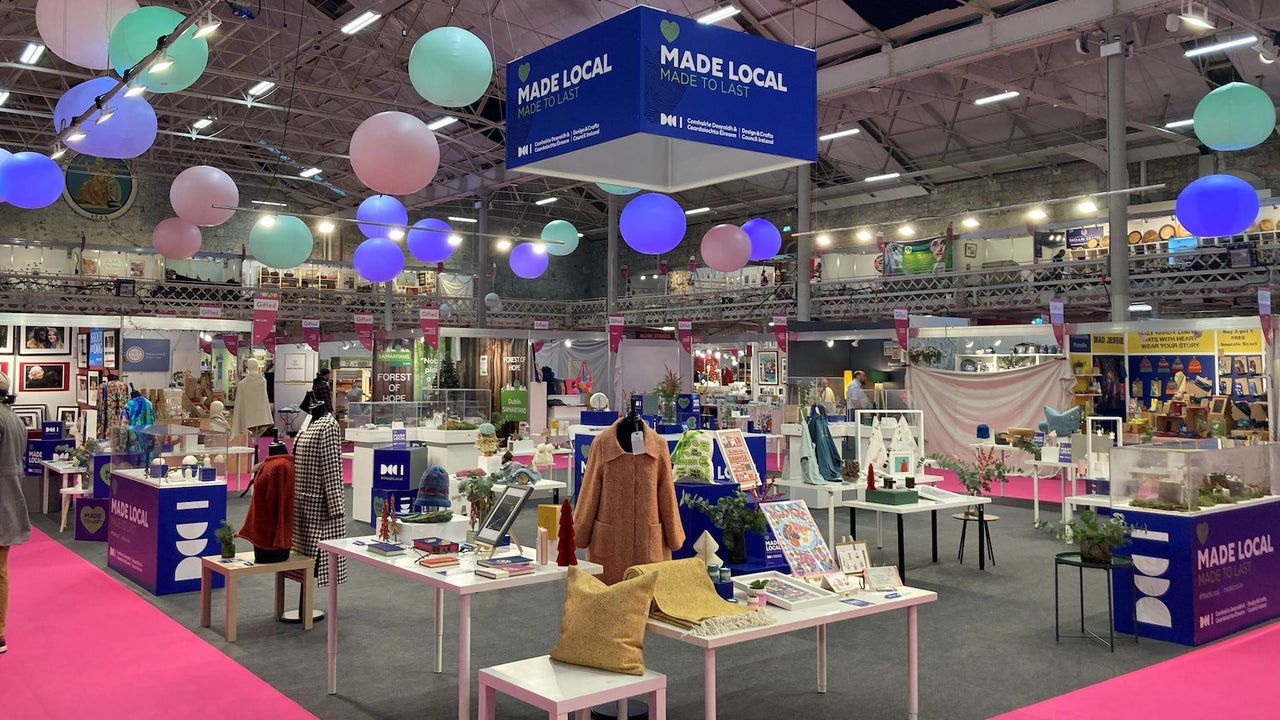 The Design and Crafts Council of Ireland (DCCI) "Made Local" in Ireland presentation at Gifted, featuring the best of "Handmade in Ireland" gift ideas.
