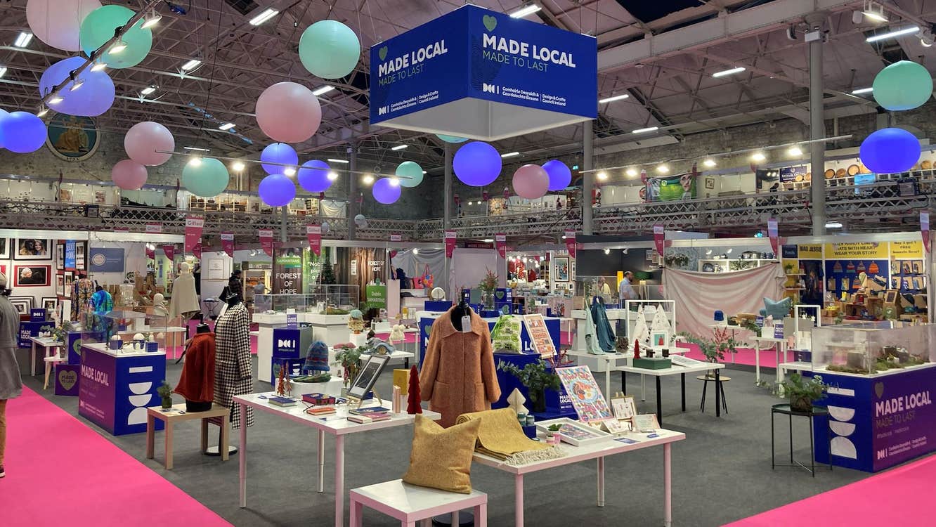 The Design and Crafts Council of Ireland (DCCI) "Made Local" in Ireland presentation at Gifted, featuring the best of "Handmade in Ireland" gift ideas.