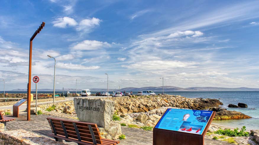 The harbour in Spiddal in County Galway.