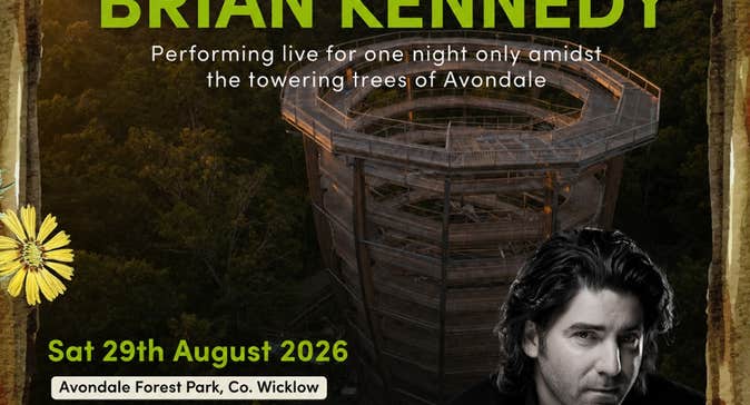 An evening with Brian Kennedy performing live for one night only amidst the towering trees of Avondale Forest Park