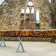 The carved dragon slayer sword in Waterford City