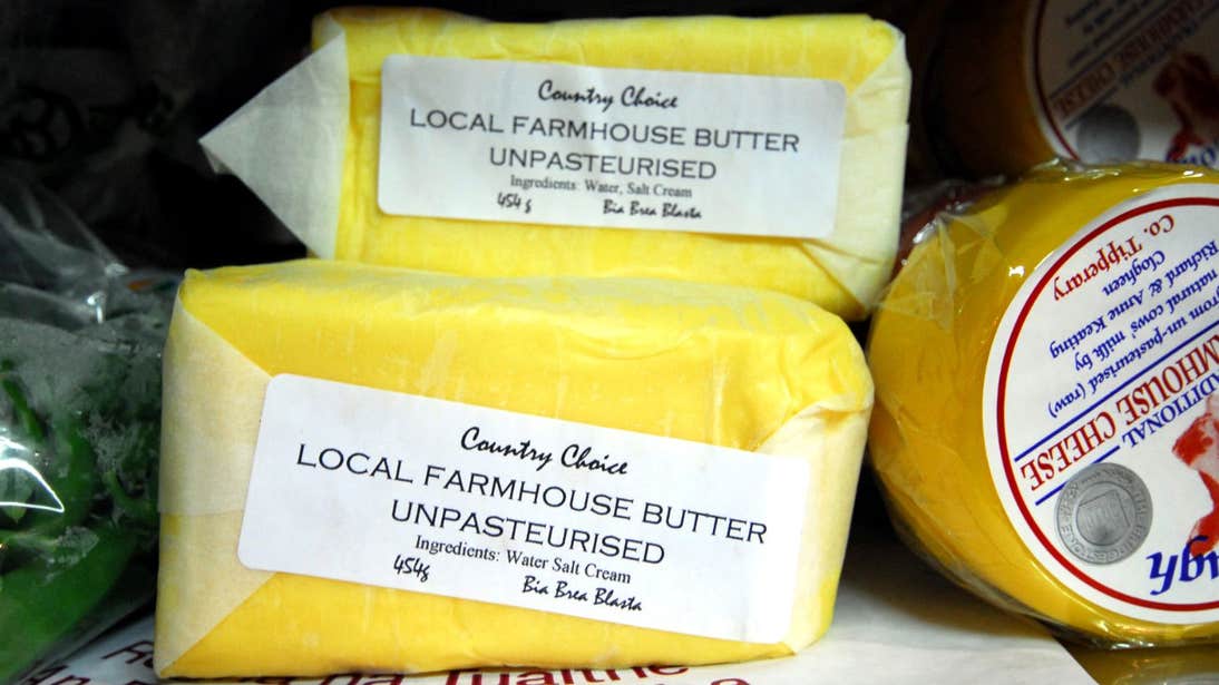 Fresh butter at Country Choice Café, Nenagh, Tipperary