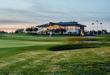 A view of the clubhouse at Castleknock Golf Club