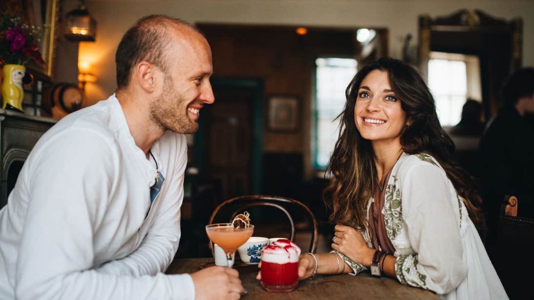 Couple having a drink in Cork City