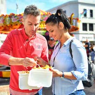 A couple eating in Waterford city