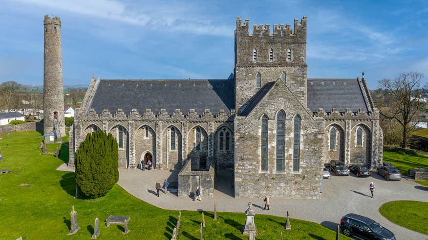 Aerial view of St Brigid's Cathedral, Co Kildare