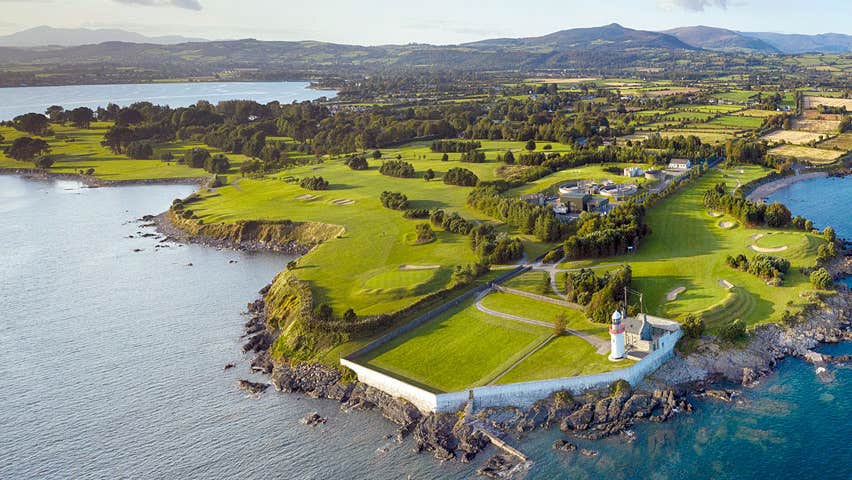 Gold Coast Golf Club aerial view showing lighthouse