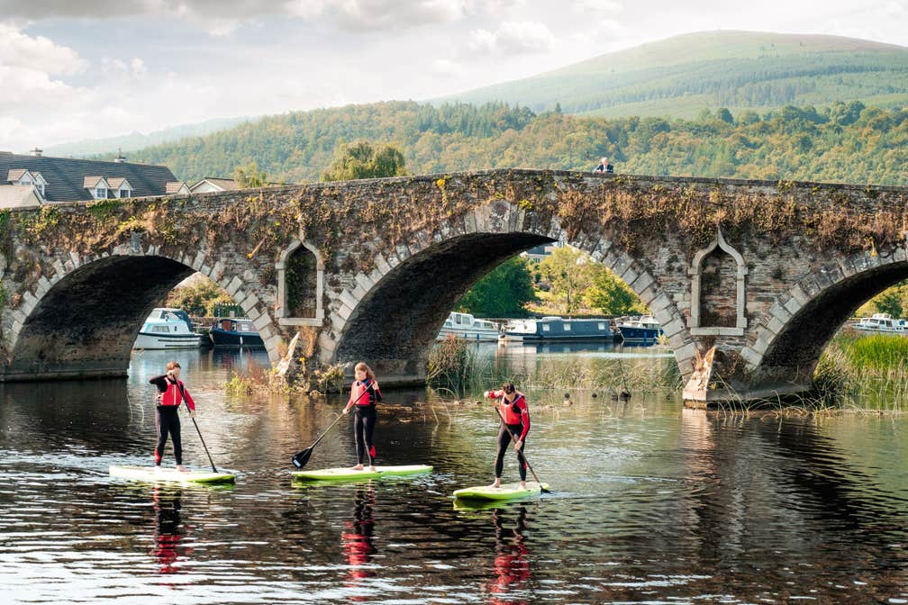 Image of stand up paddle boarders on River Barrow in County Kilkenny