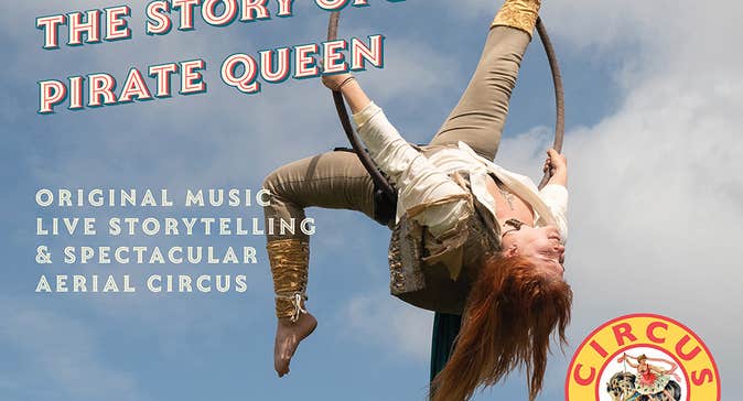 Aerial hoop act flies high