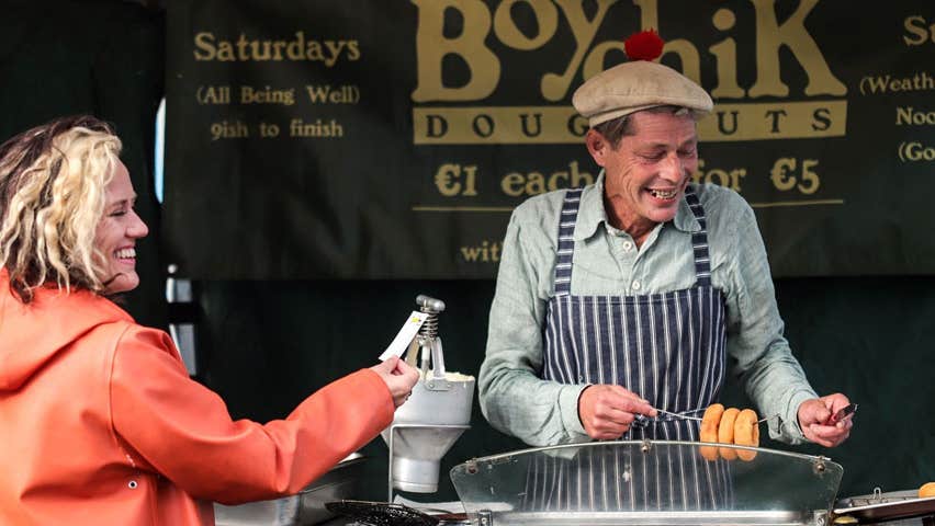 Food stall at Galway Food Tours Galway City