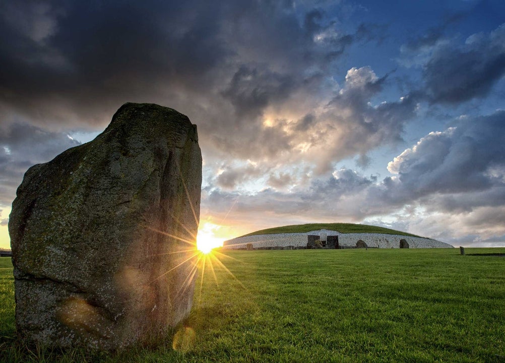 Newgrange in the sunlight