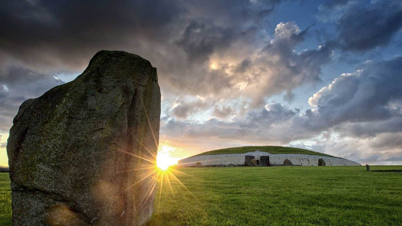 Newgrange in the sunlight