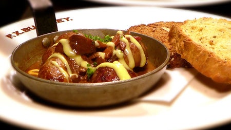 A dish ready for serving at FX Buckley Crow Street