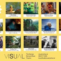 Various cinema screenings listed on a yellow background