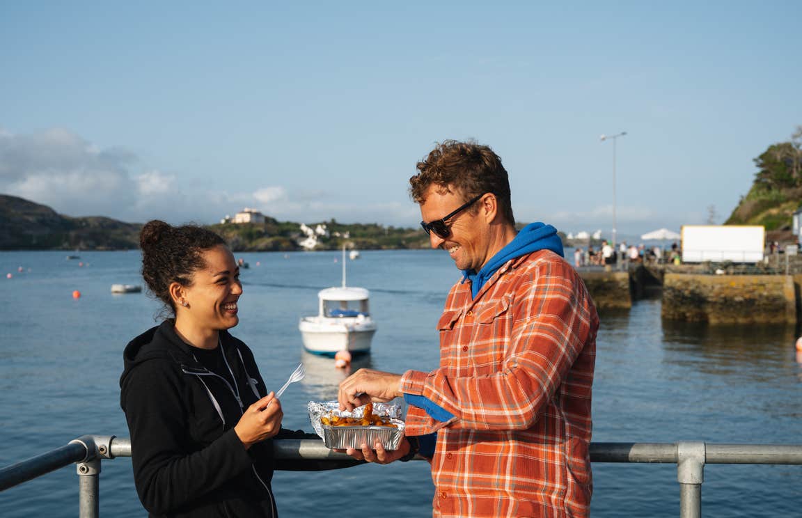 A couple eating in Co Cork