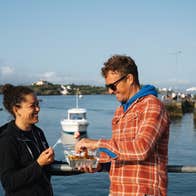 A couple eating in Co Cork