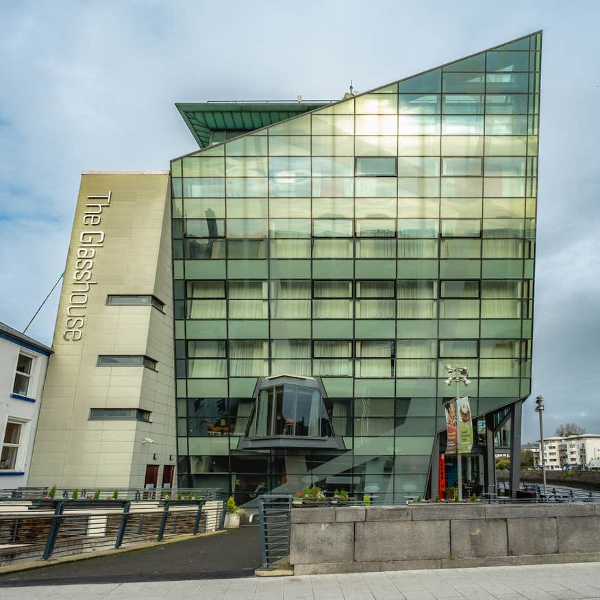 Stay in the angular Glasshouse Hotel in the heart of Sligo Town.