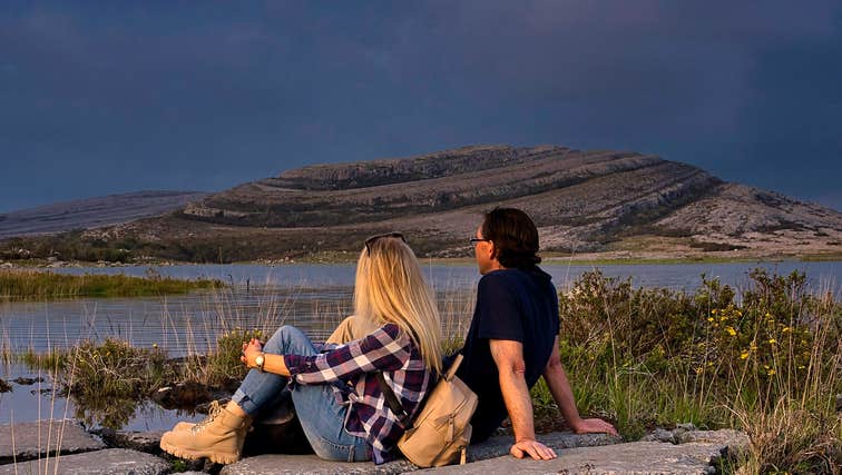 A couple in The Burren, Co Clare