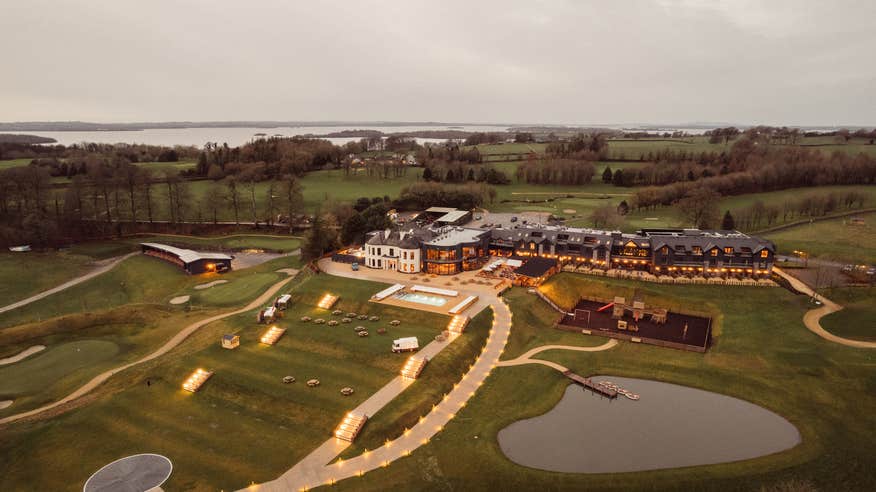 Aerial image of Glasson Lakehouse in County Westmeath