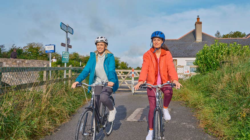 Cyclists on the Royal Canal Greenway