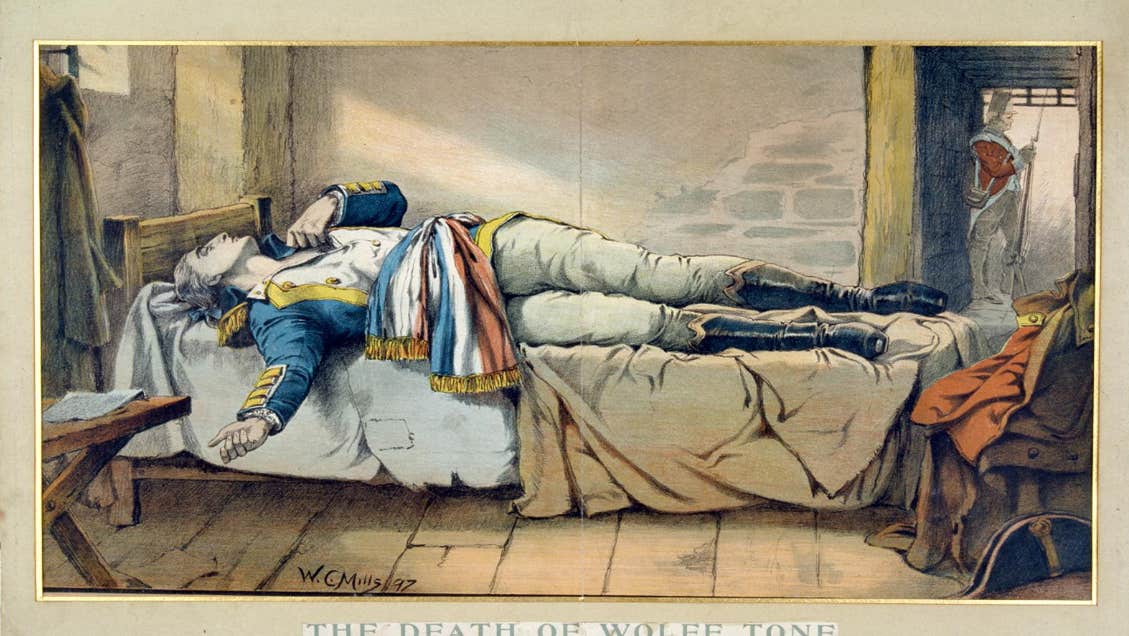 Illustration of the death of Wolfe Tone