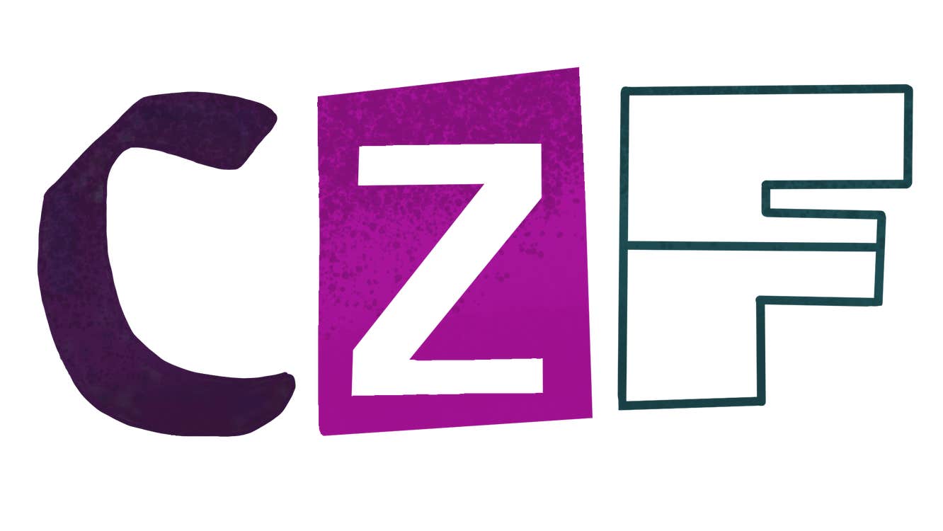 The letters "CZF", symbolising Cork Zine Fest
