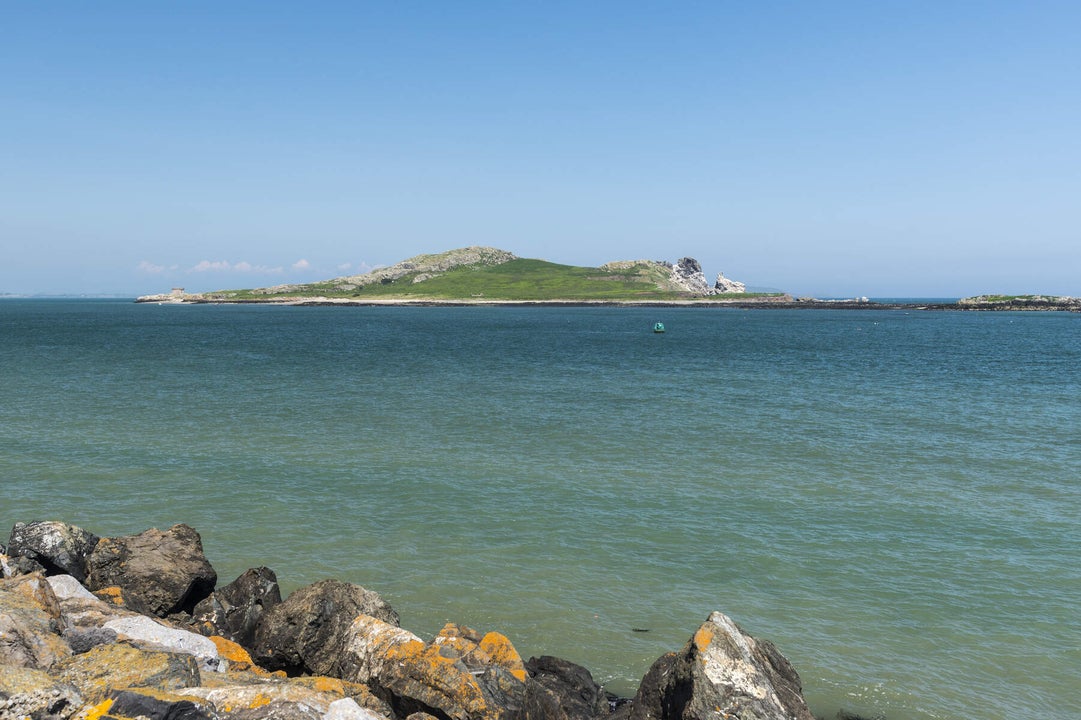 View towards an island