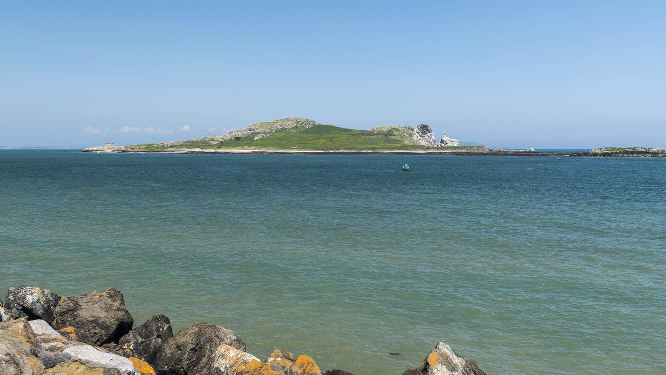 View towards an island