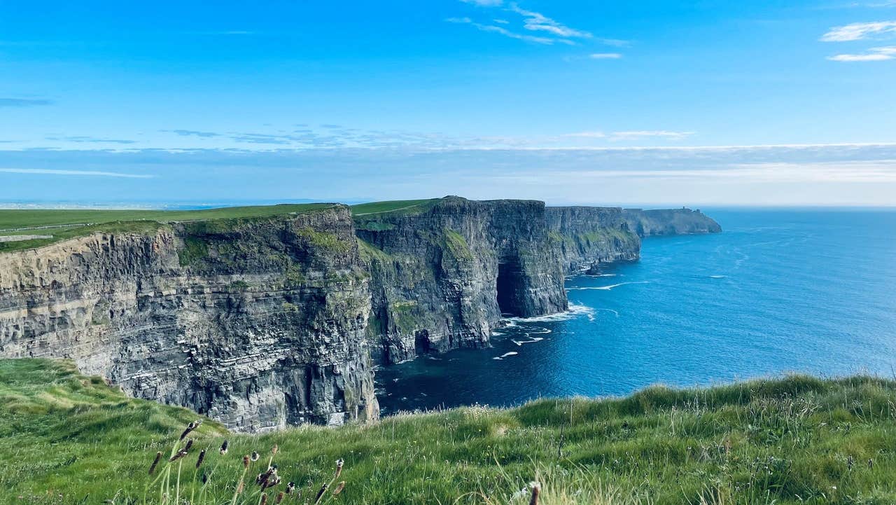 Cliffs of Moher with clear skies