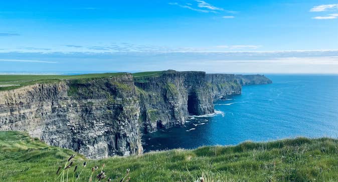 Cliffs of Moher with clear skies