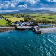 Aerial image of New Quay, County Clare.