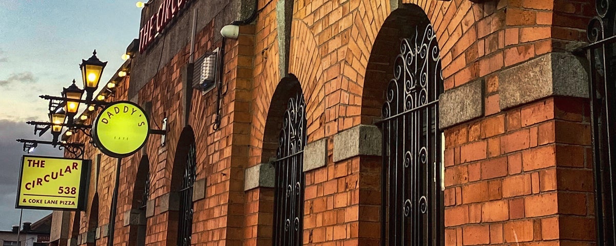 The entrance of The Circular Bar on South Circular Road in Dublin