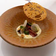 Kilkee scallops starter served at House Restaurant at the Cliff House Hotel