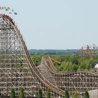 An image of the rollercoaster at Emerald Park