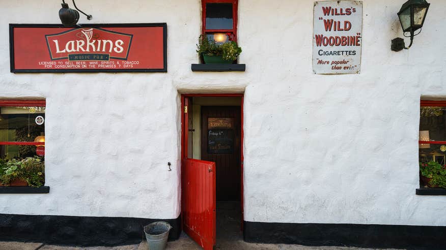 Exterior view of Larkins Pub in Co Tipperary