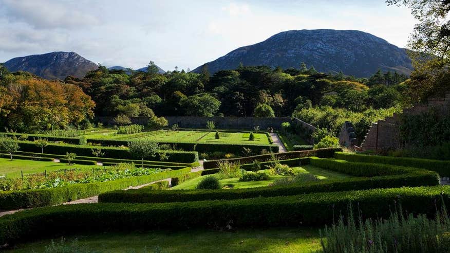Mountain views at Kylemore Abbey, County Galway