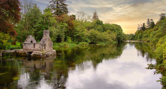 Image of castle ruins in Cong in County Mayo