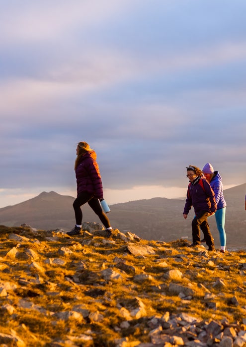 People walking with Hill Top Treks in Co Dublin