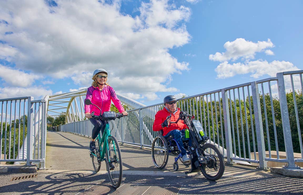Cyclists on the Waterford Greenway in Co Waterford