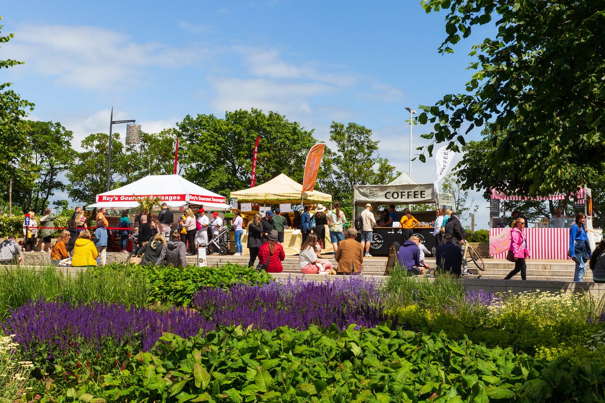 Farmers Market in People's Park, Dún Laoghaire