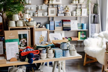 Image of the interior of the Irish Design Shop in County Dublin