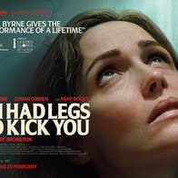Poster for Monday Night Cinema, If I Had Legs I'd Kick You, close up view of woman looking upwards.