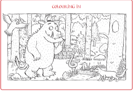 Gruffalo woodland colouring in sheet.PNG