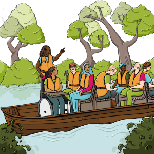 Ein Ausflug in die Natur.